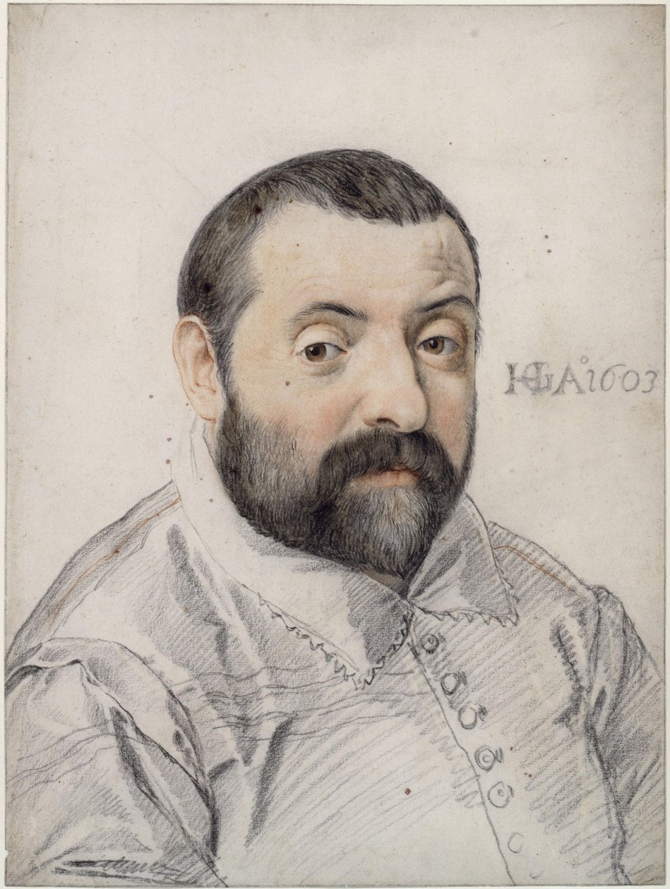 Portrett av Jacopo Palma il Giovane av Hendrick Goltzius