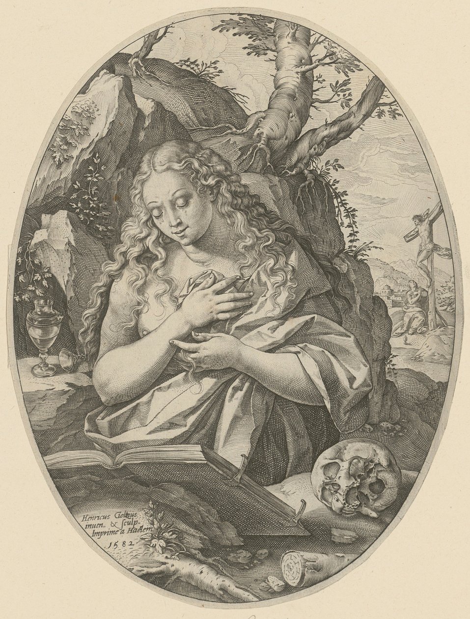 Den angrende Magdalena av Hendrick Goltzius