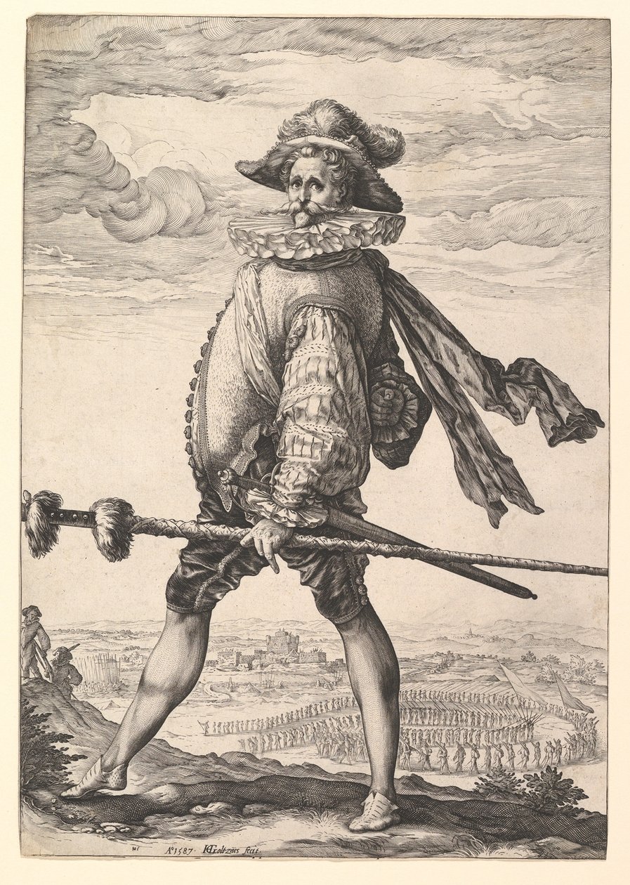 Infanterikaptein av Hendrick Goltzius