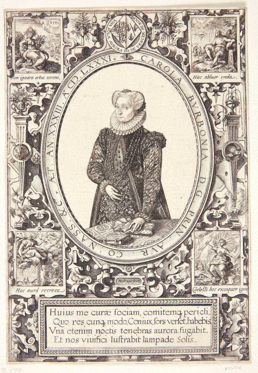 Charlotte av Bourbon av Hendrick Goltzius