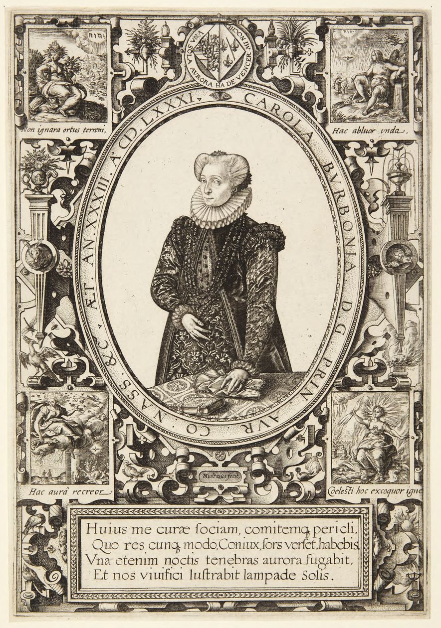 Charlotte av Bourbon av Hendrick Goltzius