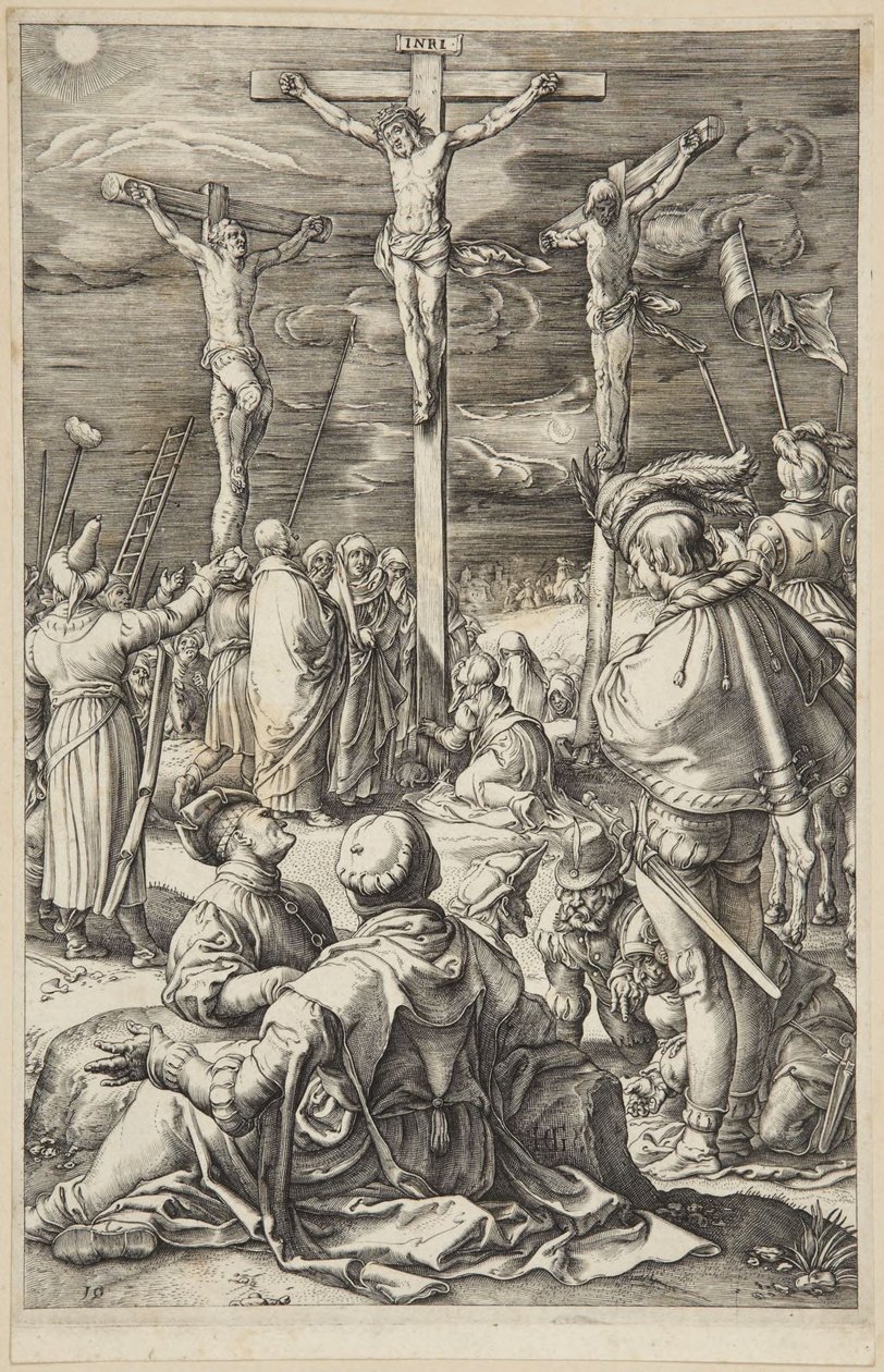 Kristus på korset av Hendrick Goltzius