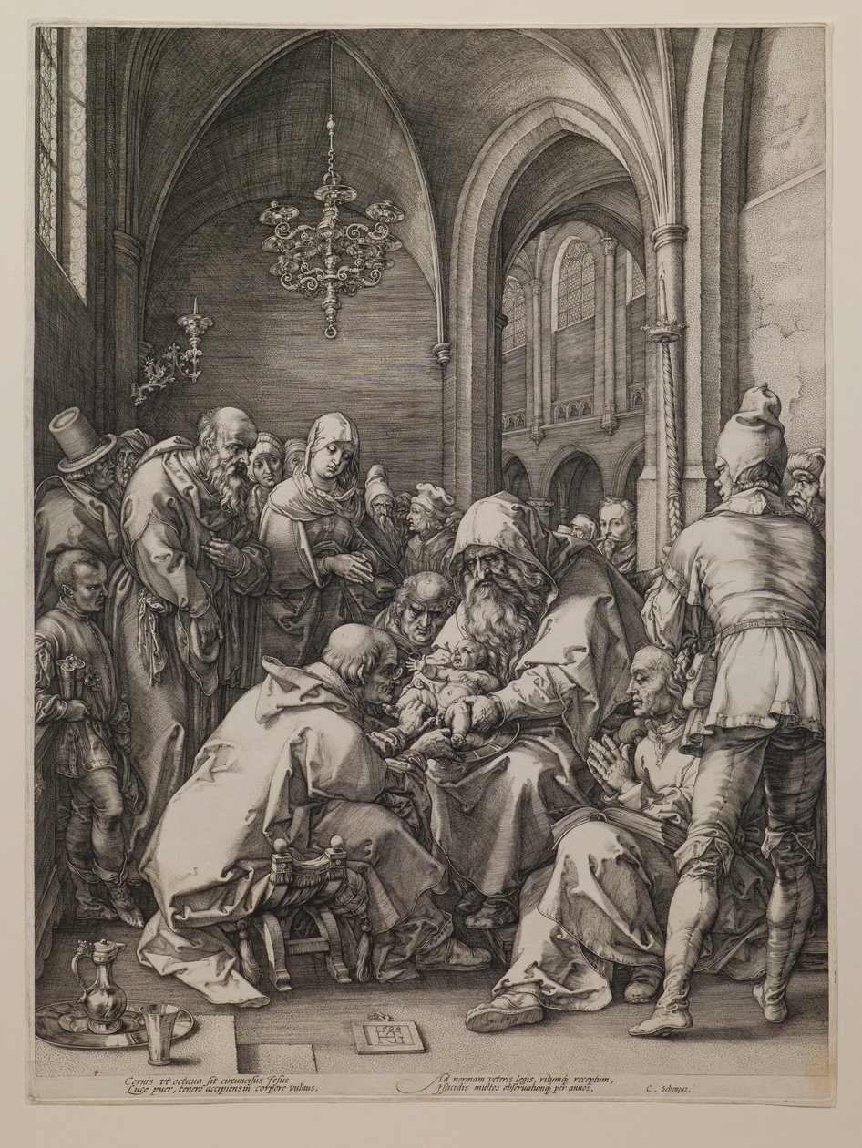 Omskjærelsen, fra serien «Jomfru Marias liv» av Hendrick Goltzius