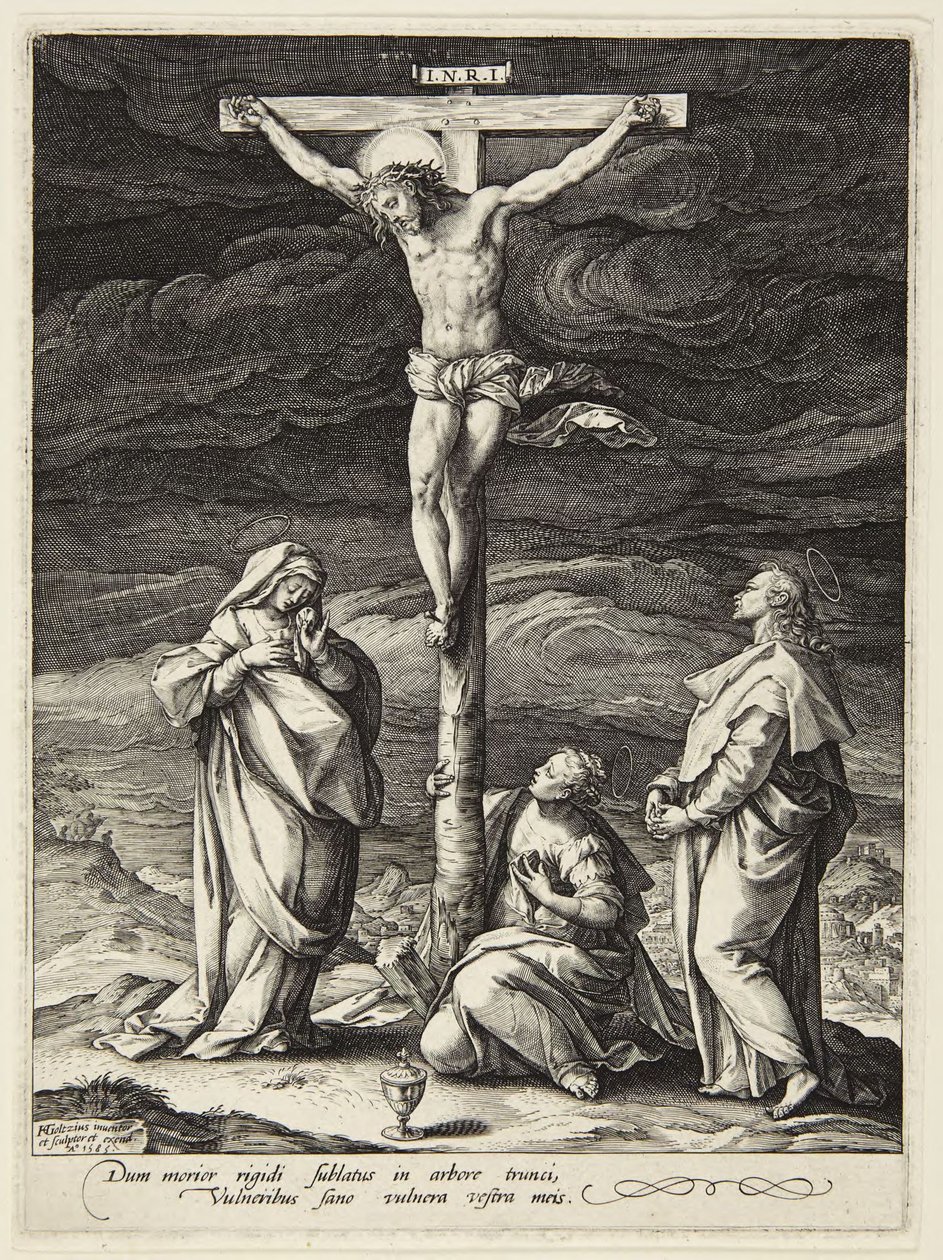 Korsfestelse av Hendrick Goltzius