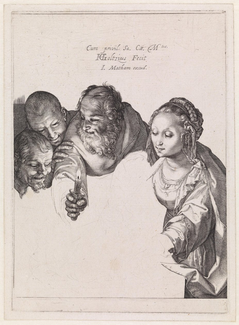 Hyrdenes tilbedelse av Hendrick Goltzius