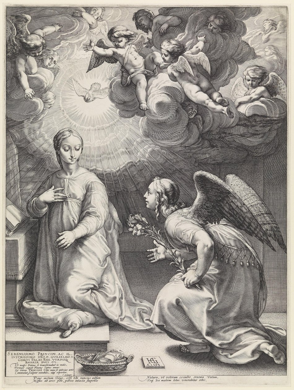 Bebudelsen av Hendrick Goltzius