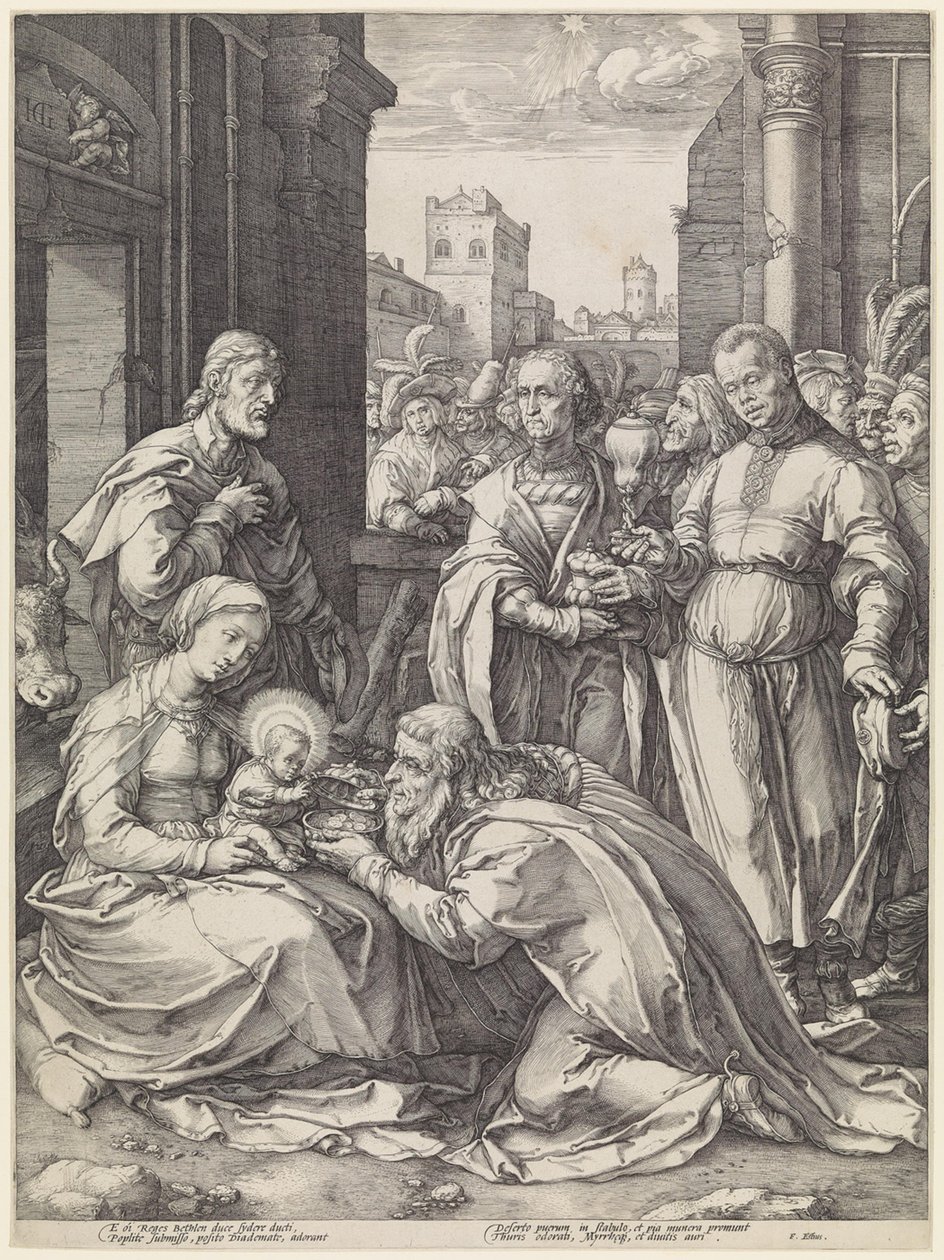 De tre kongene av Hendrick Goltzius