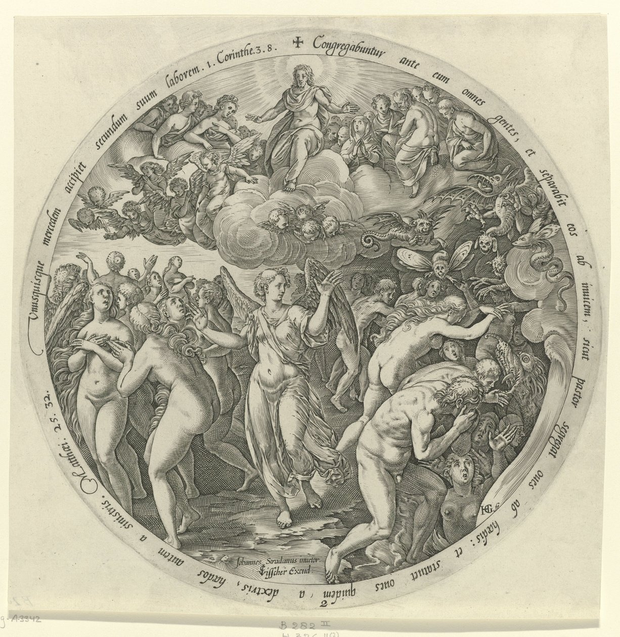 De velsignede er skilt fra de forbannede The Last Judgment (serietittel) av Hendrick Goltzius