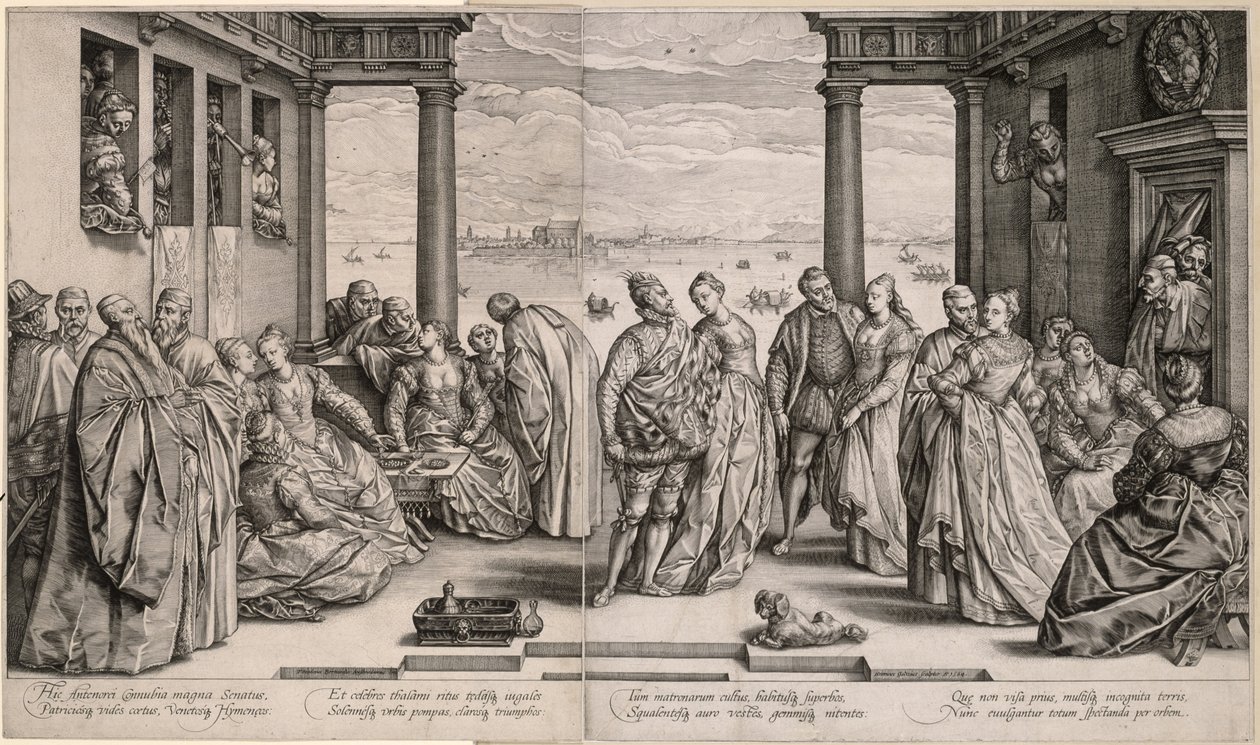 Antenors bryllup (Venetiansk bryllup) av Hendrick Goltzius