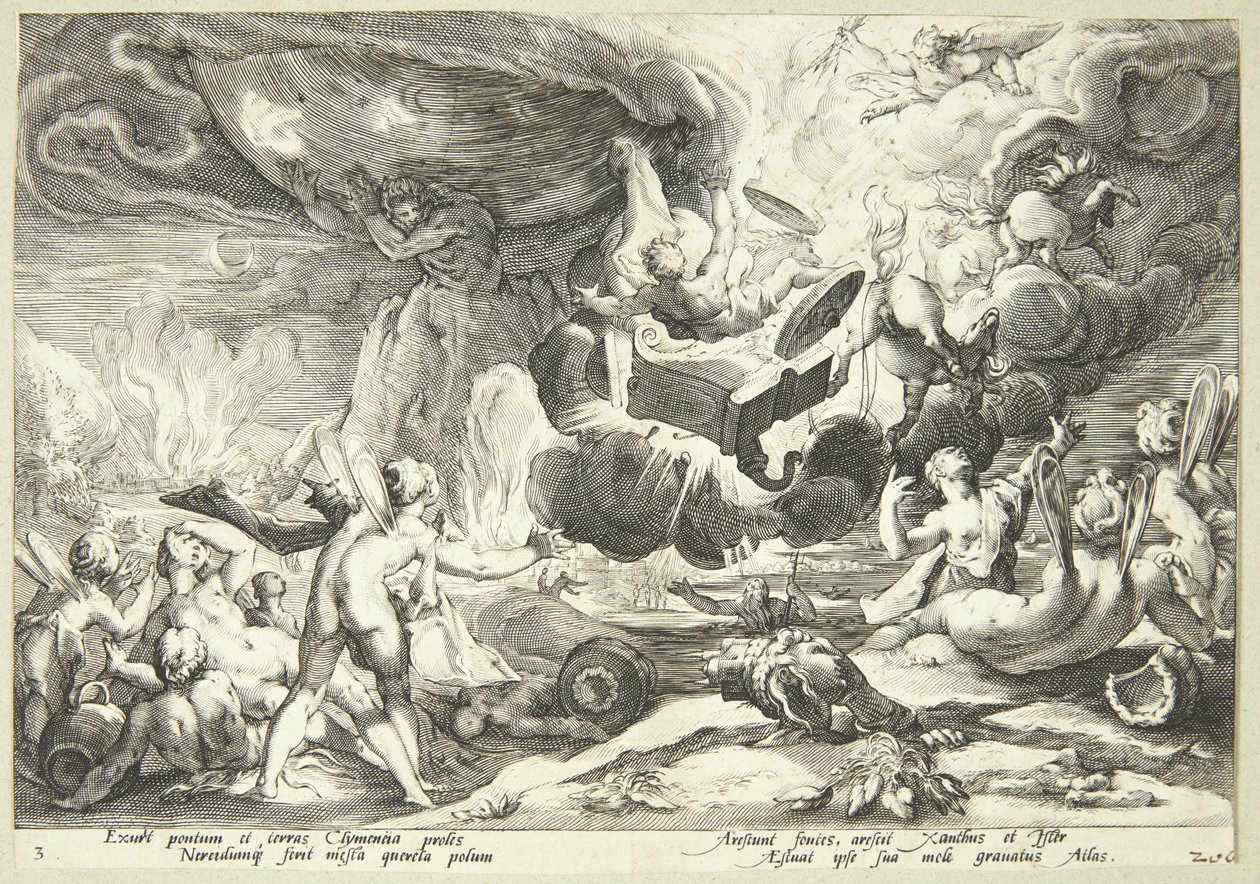 Phaetons fall av Hendrick Goltzius