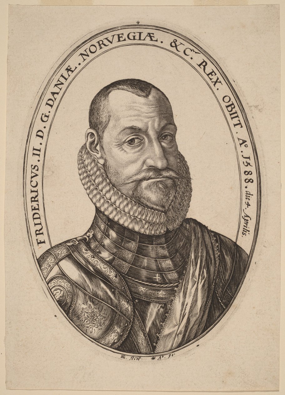 Frederik II, konge av Danmark og Norge av Hendrick Goltzius