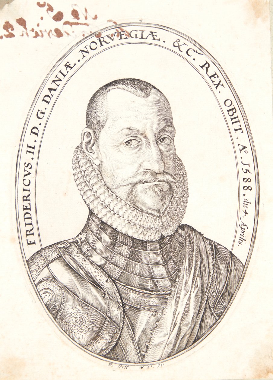 Frederik II, konge av Danmark og Norge av Hendrick Goltzius