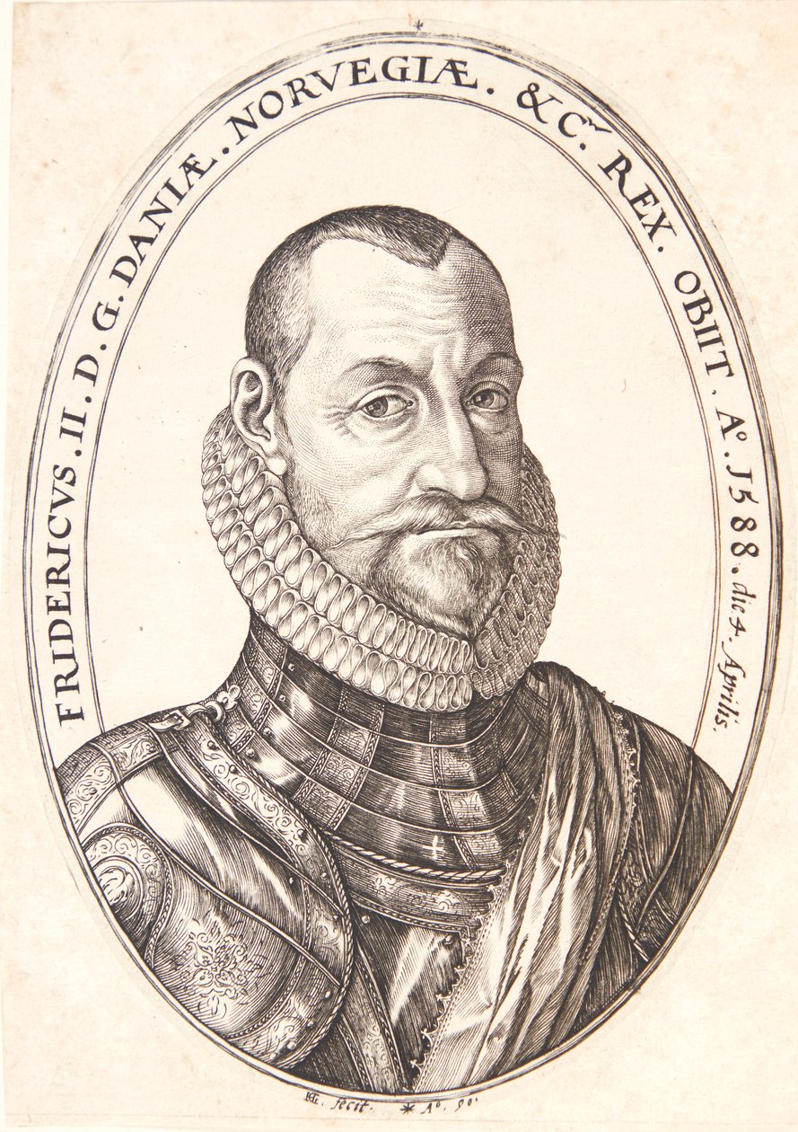 Frederik II, konge av Danmark og Norge av Hendrick Goltzius