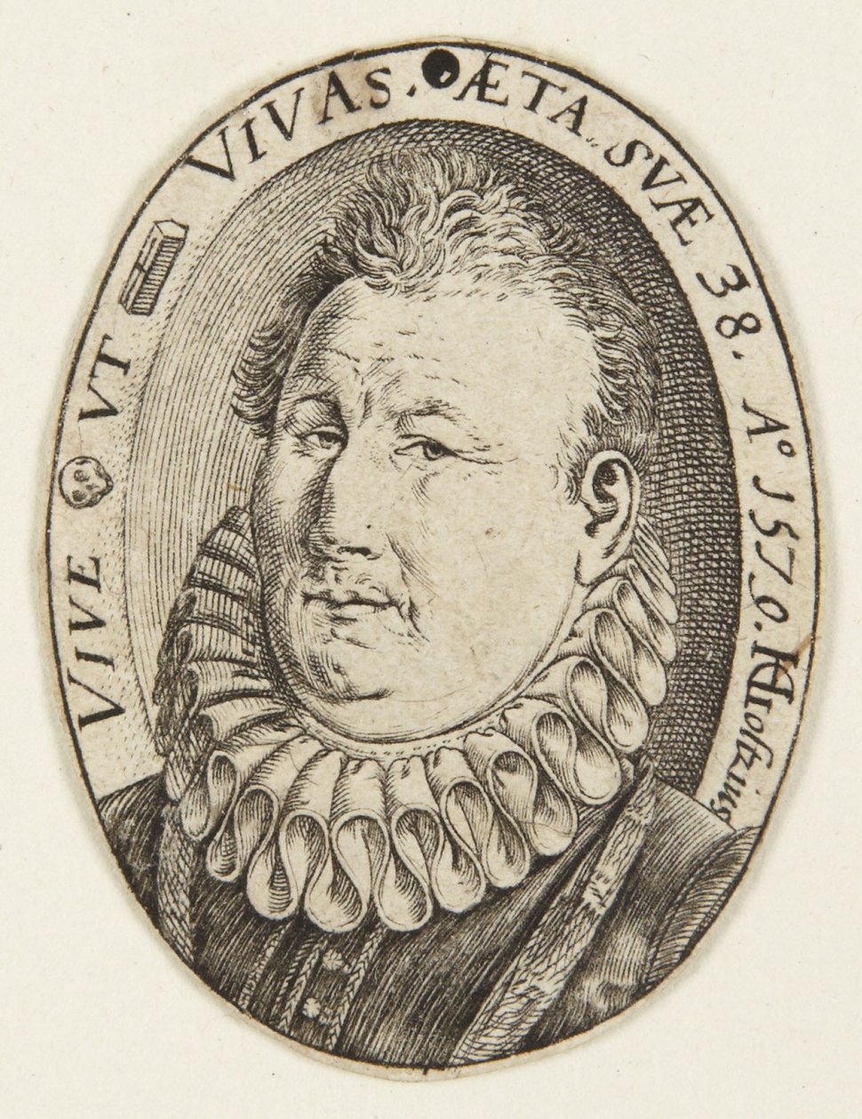 Gerrit Jansz. van Schooten av Hendrick Goltzius