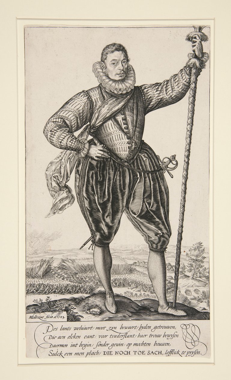 Gerrit de Jong (eller gjeddebærer stående) av Hendrick Goltzius
