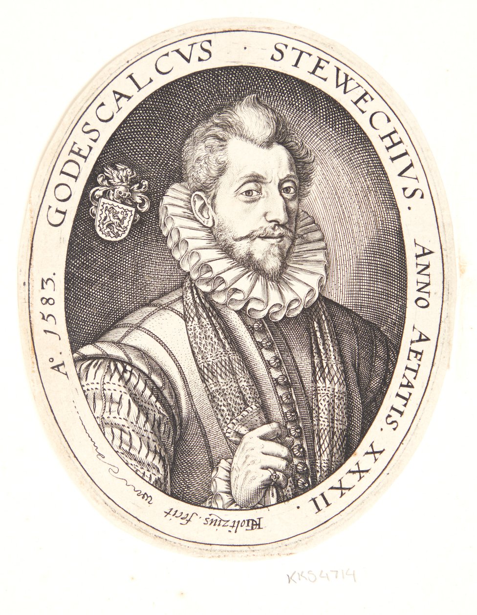 Godescalcus Stewechius av Hendrick Goltzius