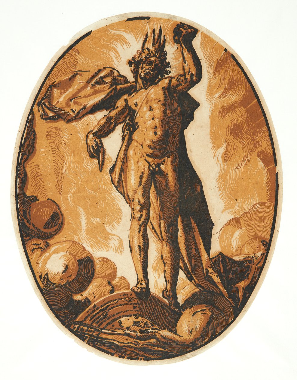 Helios av Hendrick Goltzius