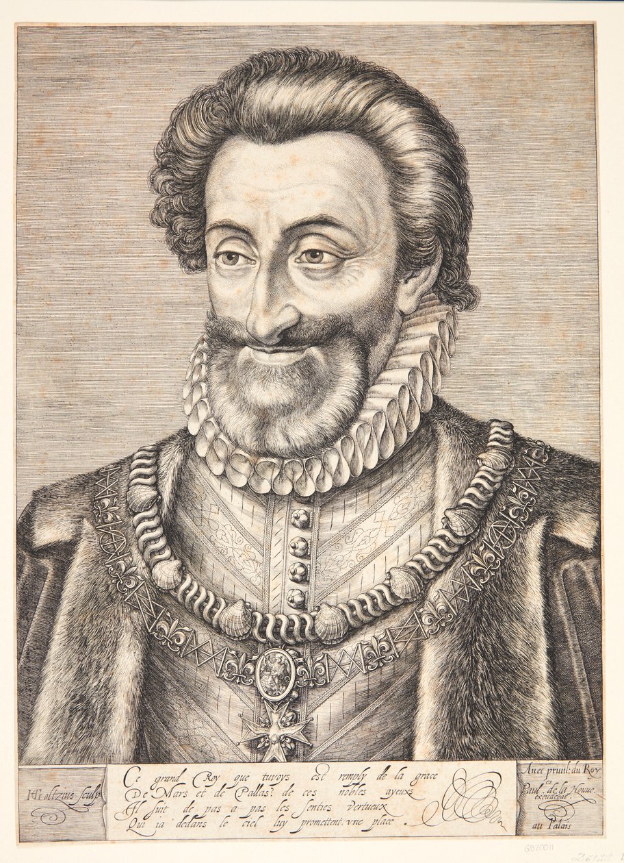 Henrik IV, konge av Frankrike av Hendrick Goltzius