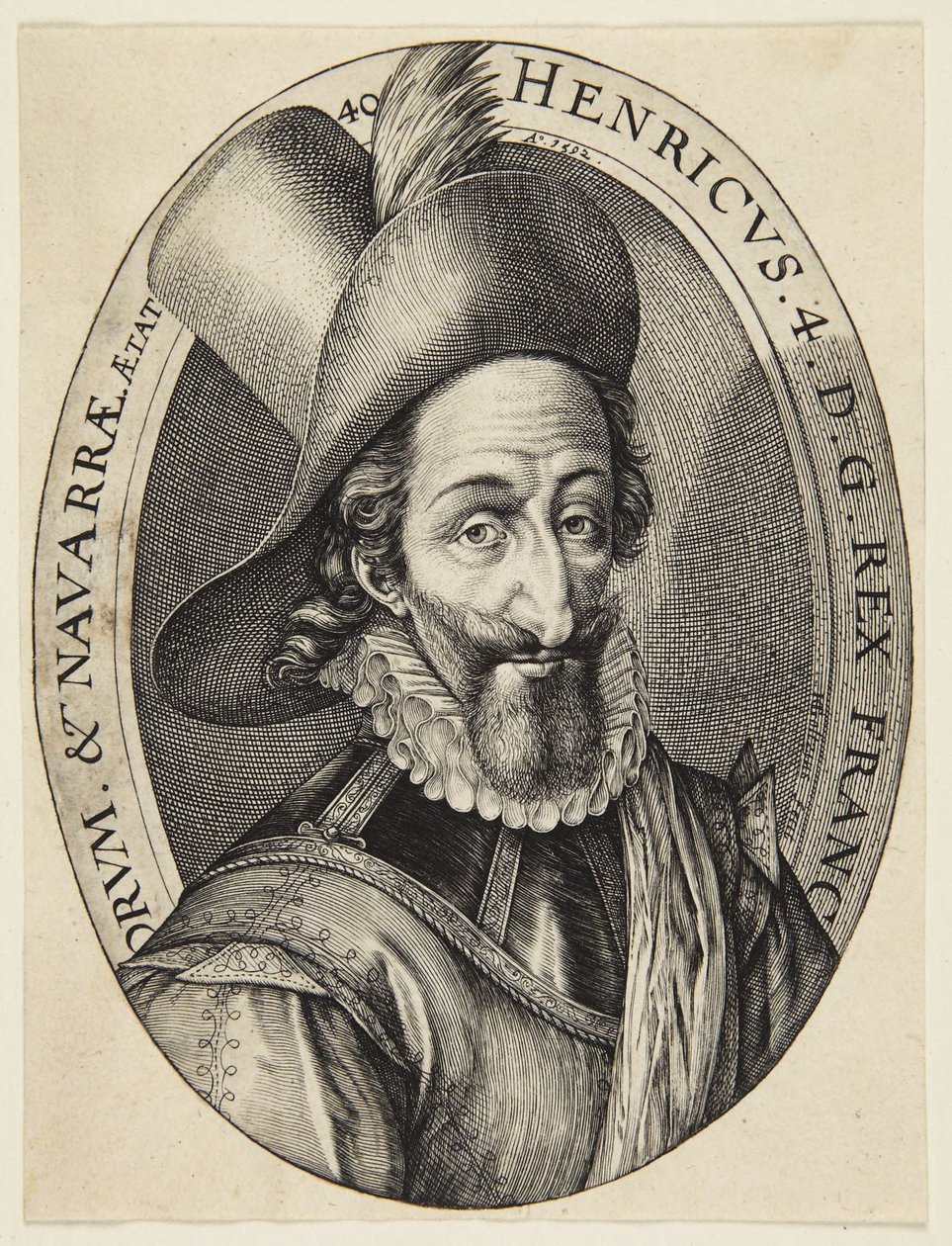 Henrik IV, konge av Frankrike av Hendrick Goltzius