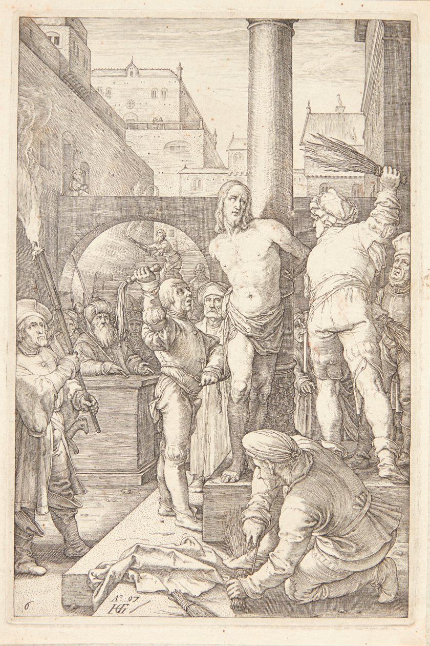 Hudflettelsen av Hendrick Goltzius