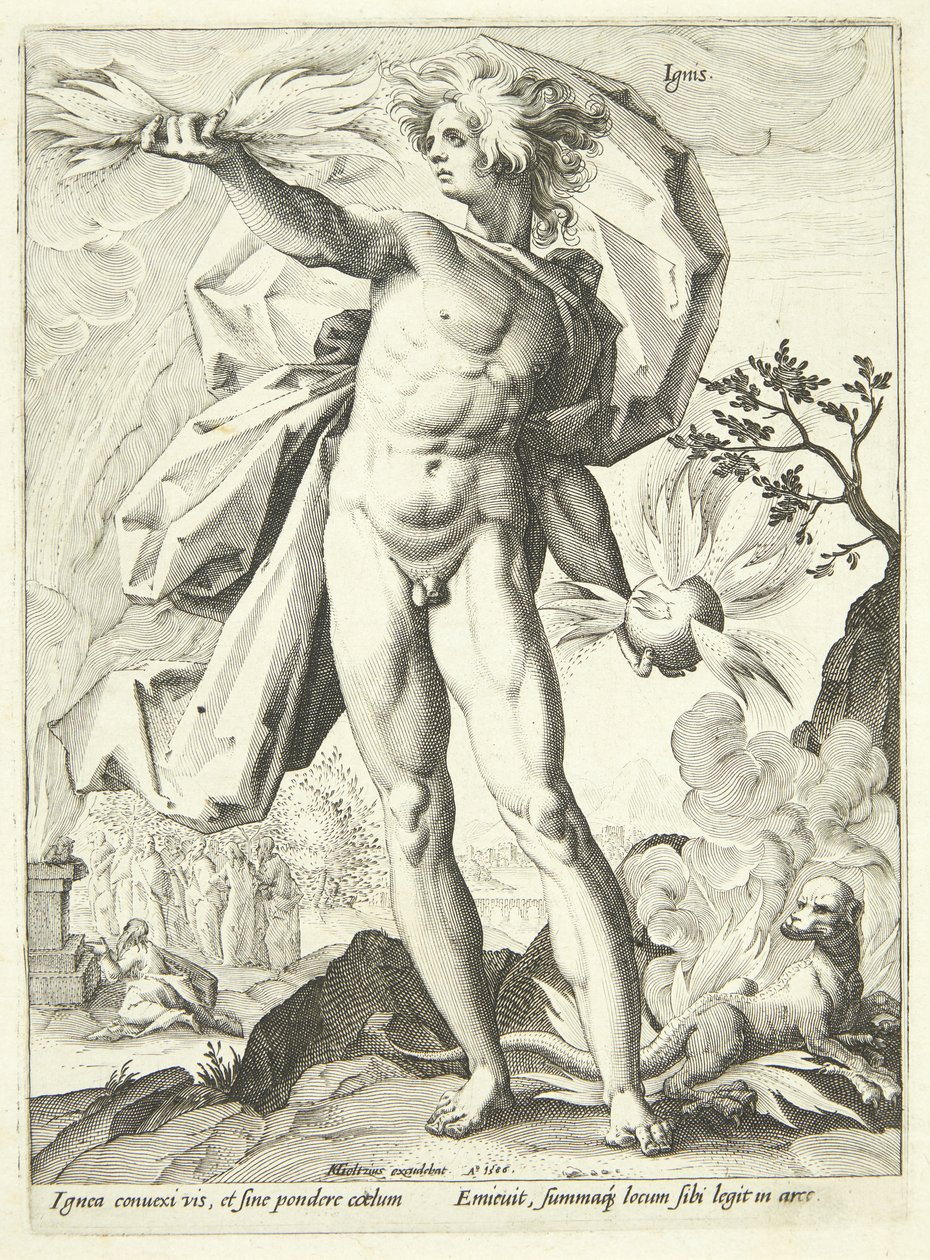 Ild (brann) av Hendrick Goltzius