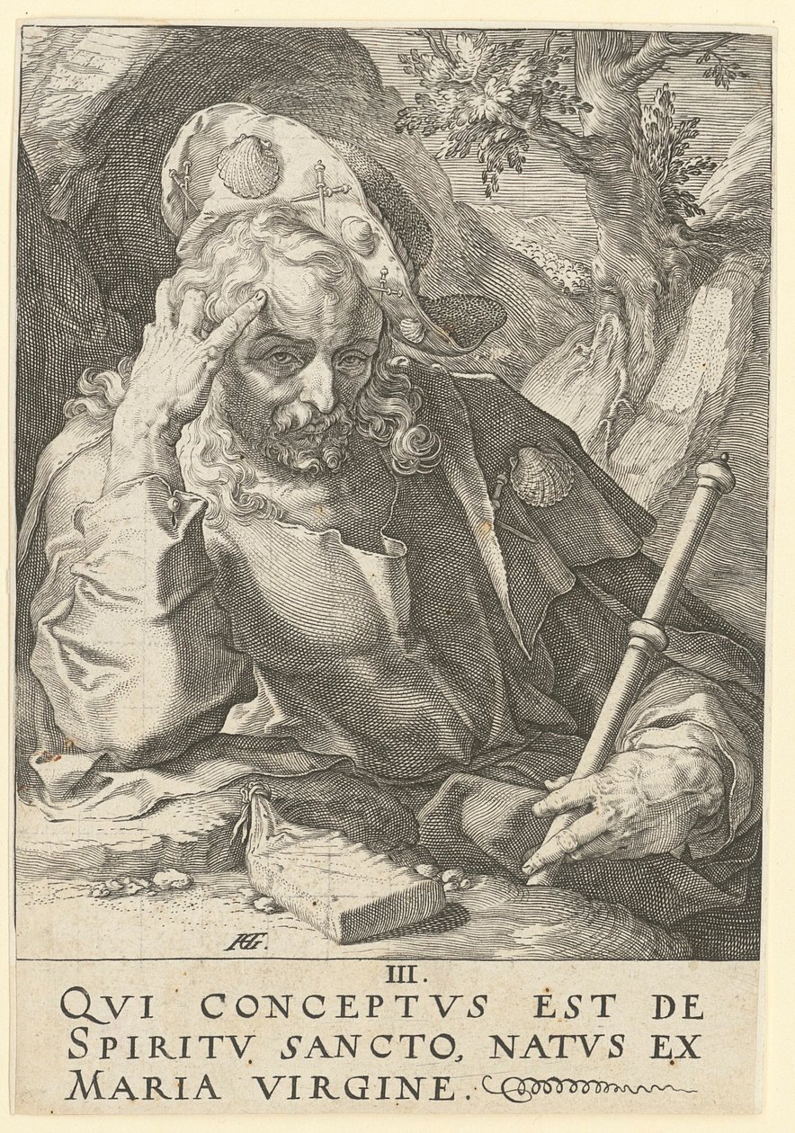 Jakob den eldre, blad 3 i serien «Kristus, de tolv apostlene og Paulus» av Hendrick Goltzius