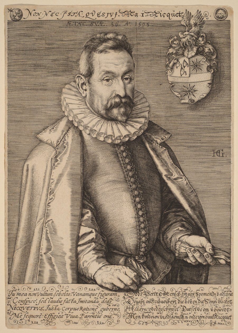 Jan Nicquet av Hendrick Goltzius