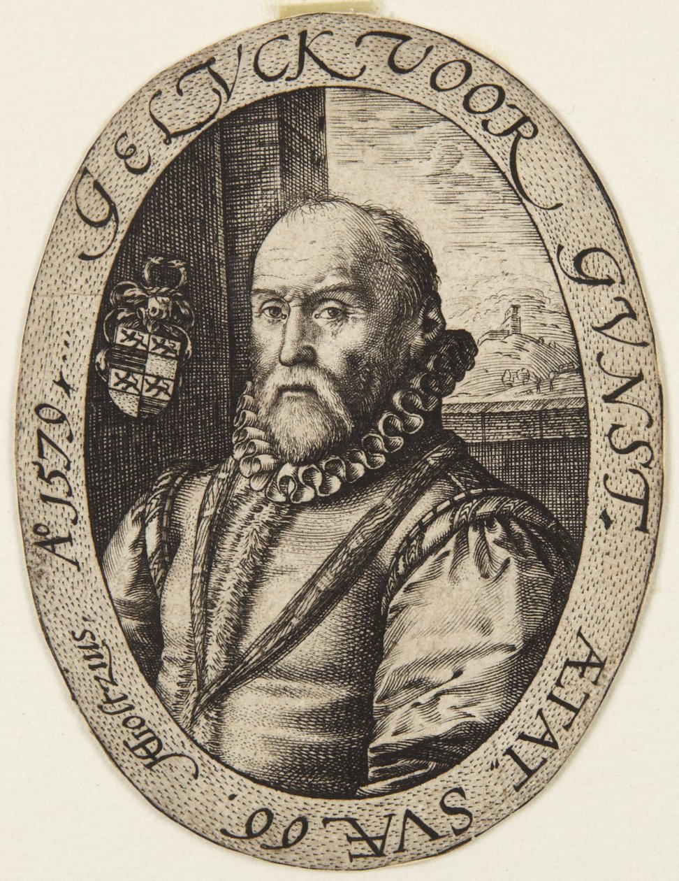 Jan van Broeckhoven av Hendrick Goltzius