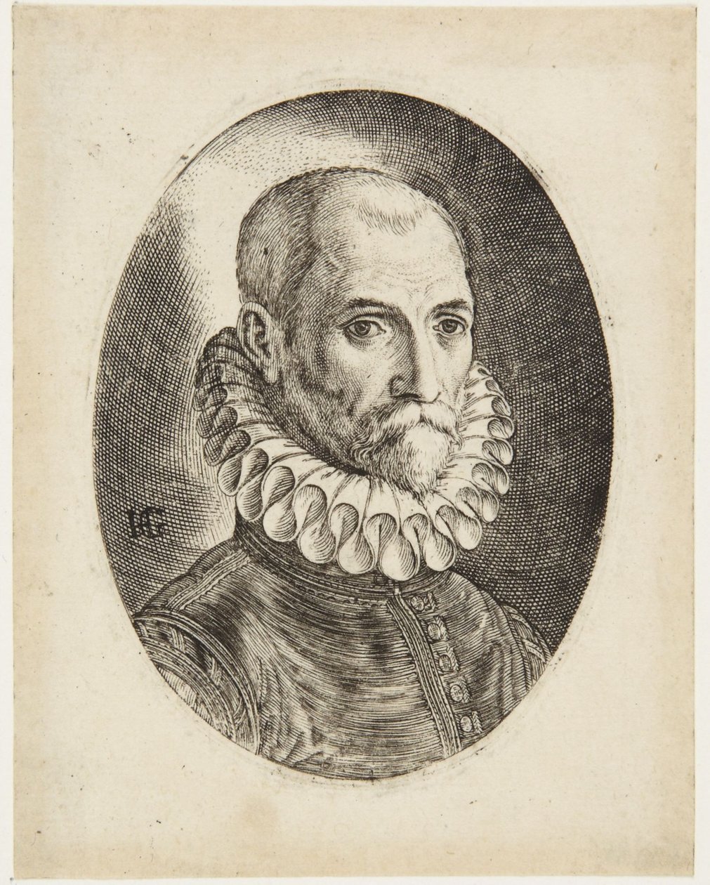 Johannes Stradanus av Hendrick Goltzius