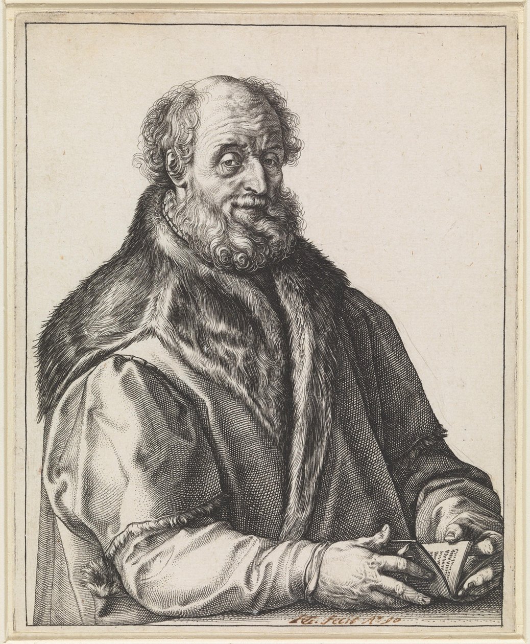 Johannes Zurenus (1517–1591) av Hendrick Goltzius