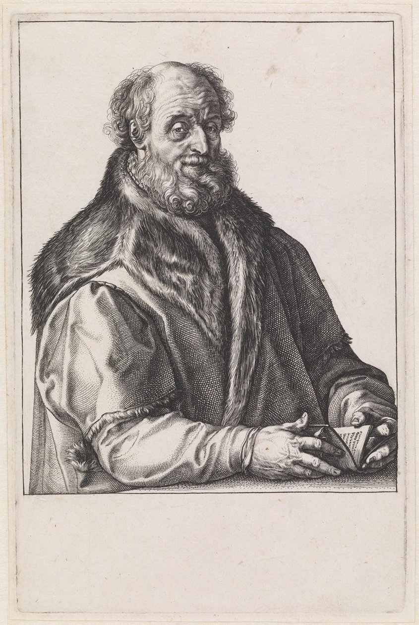 Johannes Zurenus (1517-1591) av Hendrick Goltzius