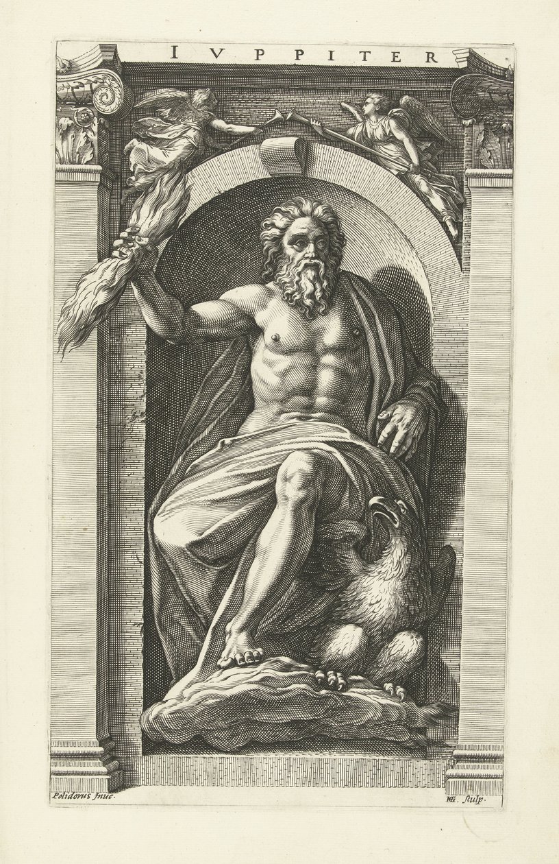 Jupiter Jupiter (tittel på objekt) Åtte klassiske guder (serietittel) av Hendrick Goltzius