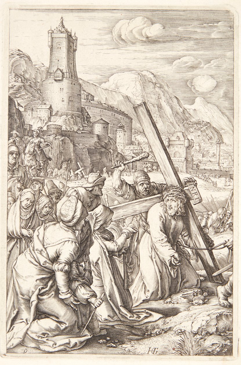 Korsbæringen av Hendrick Goltzius