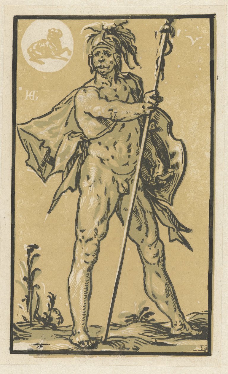 Mars av Hendrick Goltzius