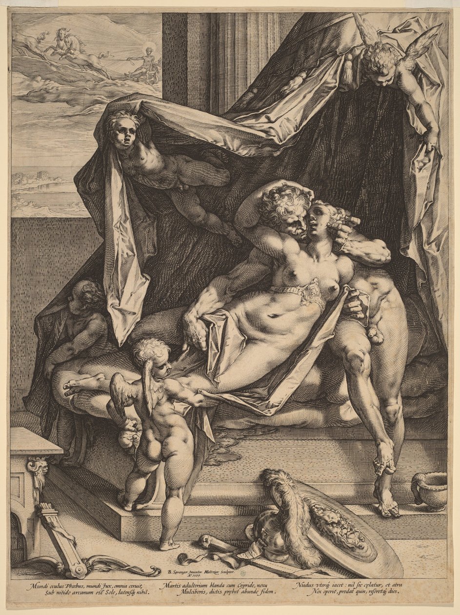 Mars og Venus av Hendrick Goltzius