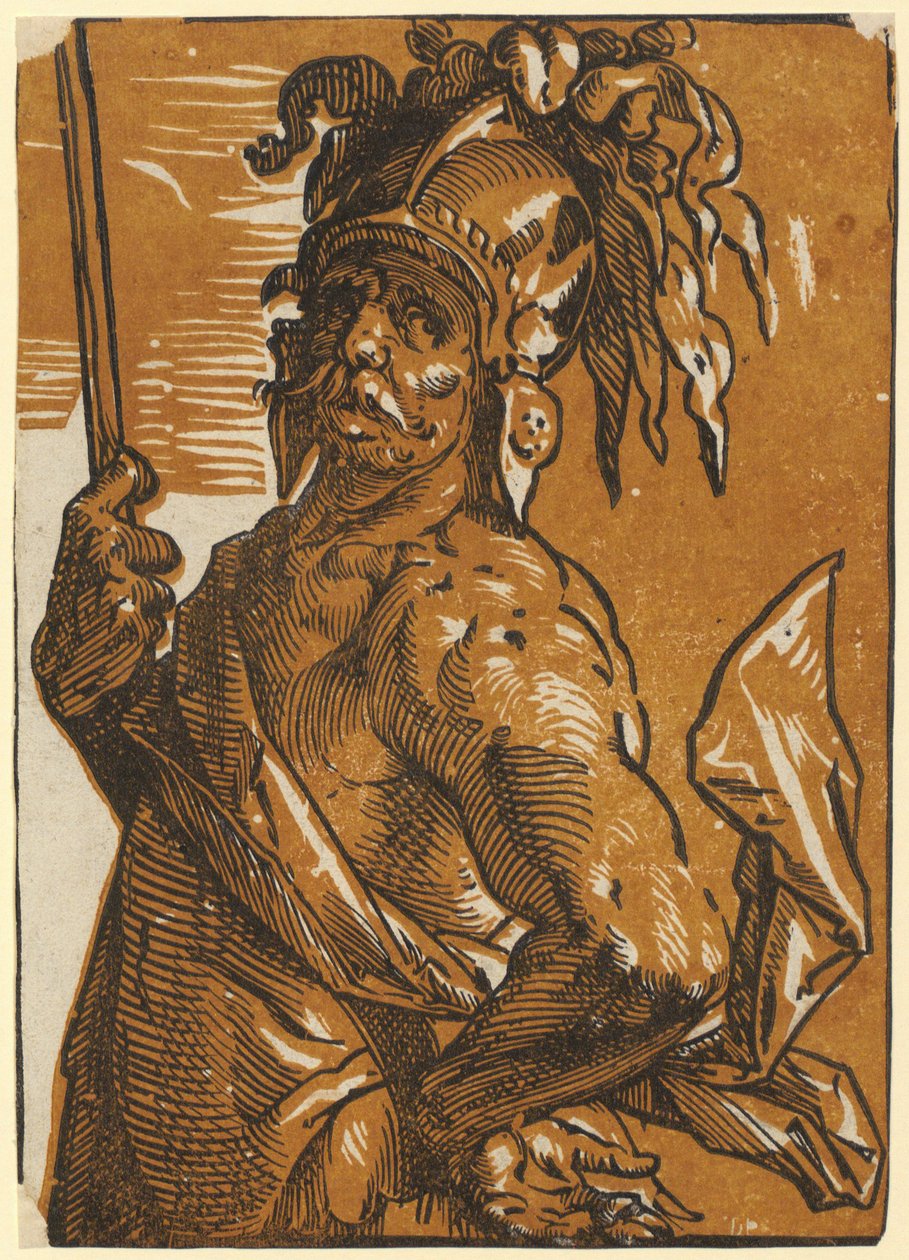 Mars i halvfigur av Hendrick Goltzius