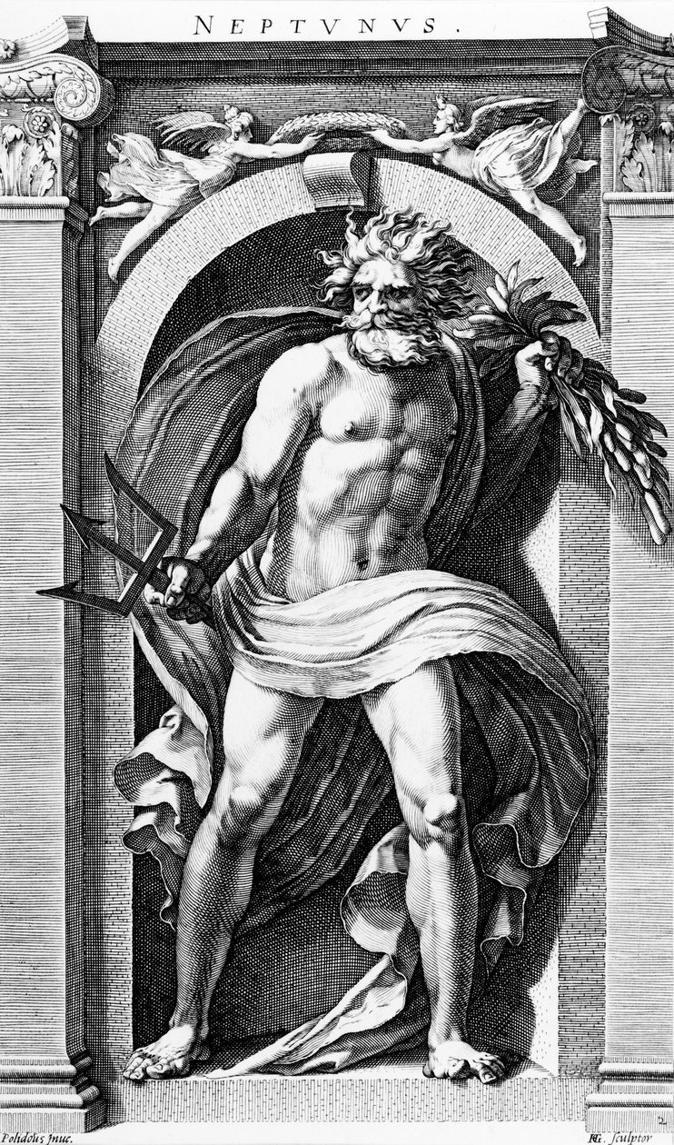 Neptun av Hendrick Goltzius