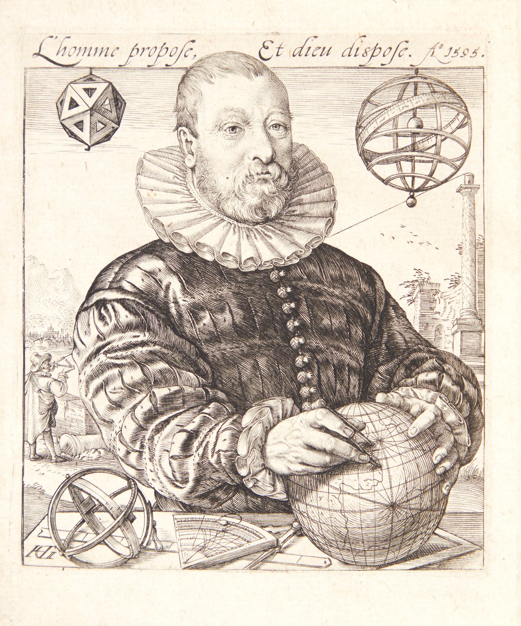 Nicolaus Petri van Deventer av Hendrick Goltzius