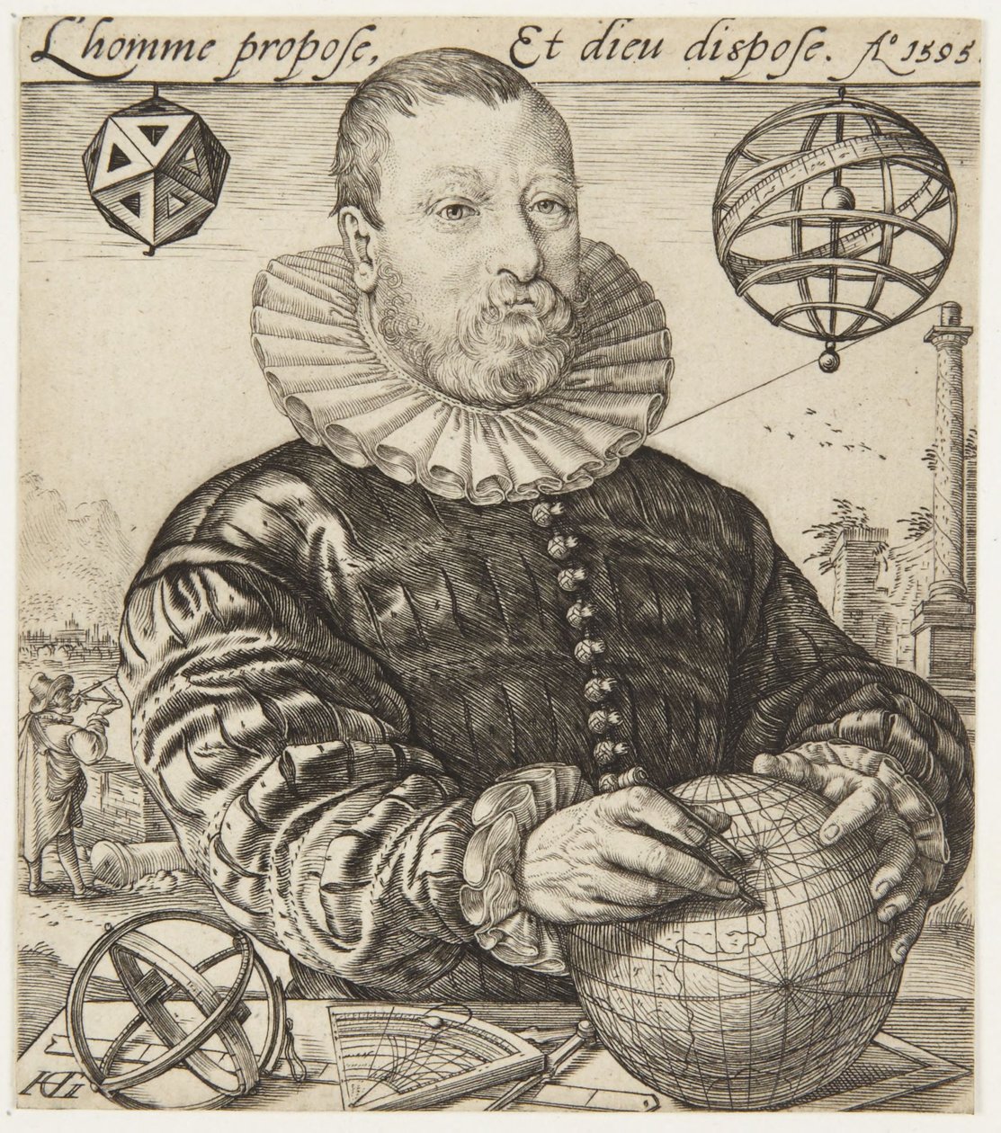 Nicolaus Petri van Deventer av Hendrick Goltzius