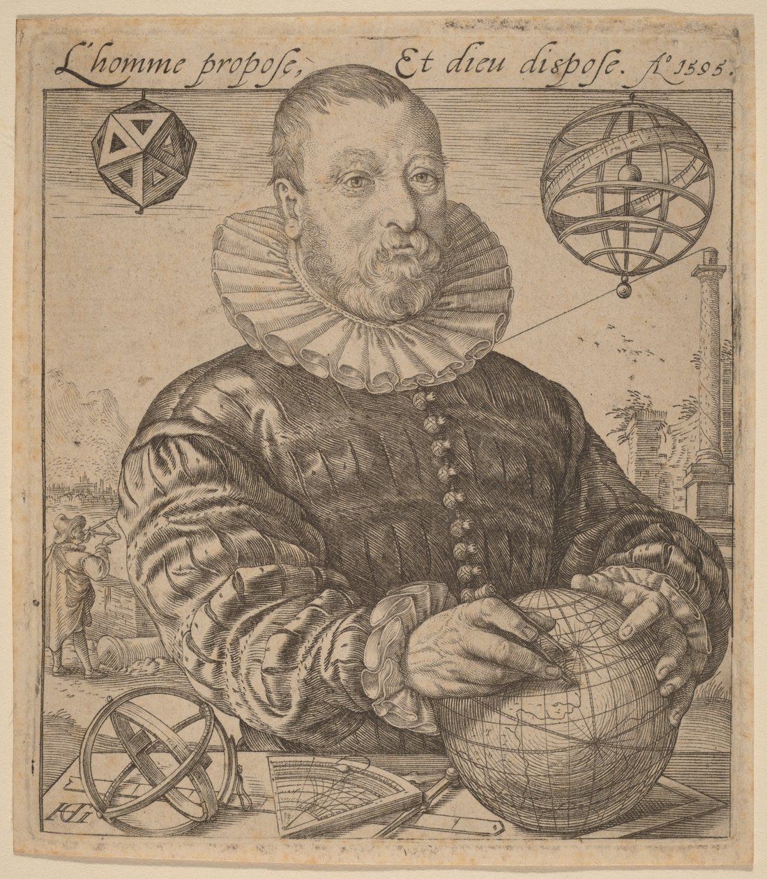 Nicolaus Petri van Deventer av Hendrick Goltzius