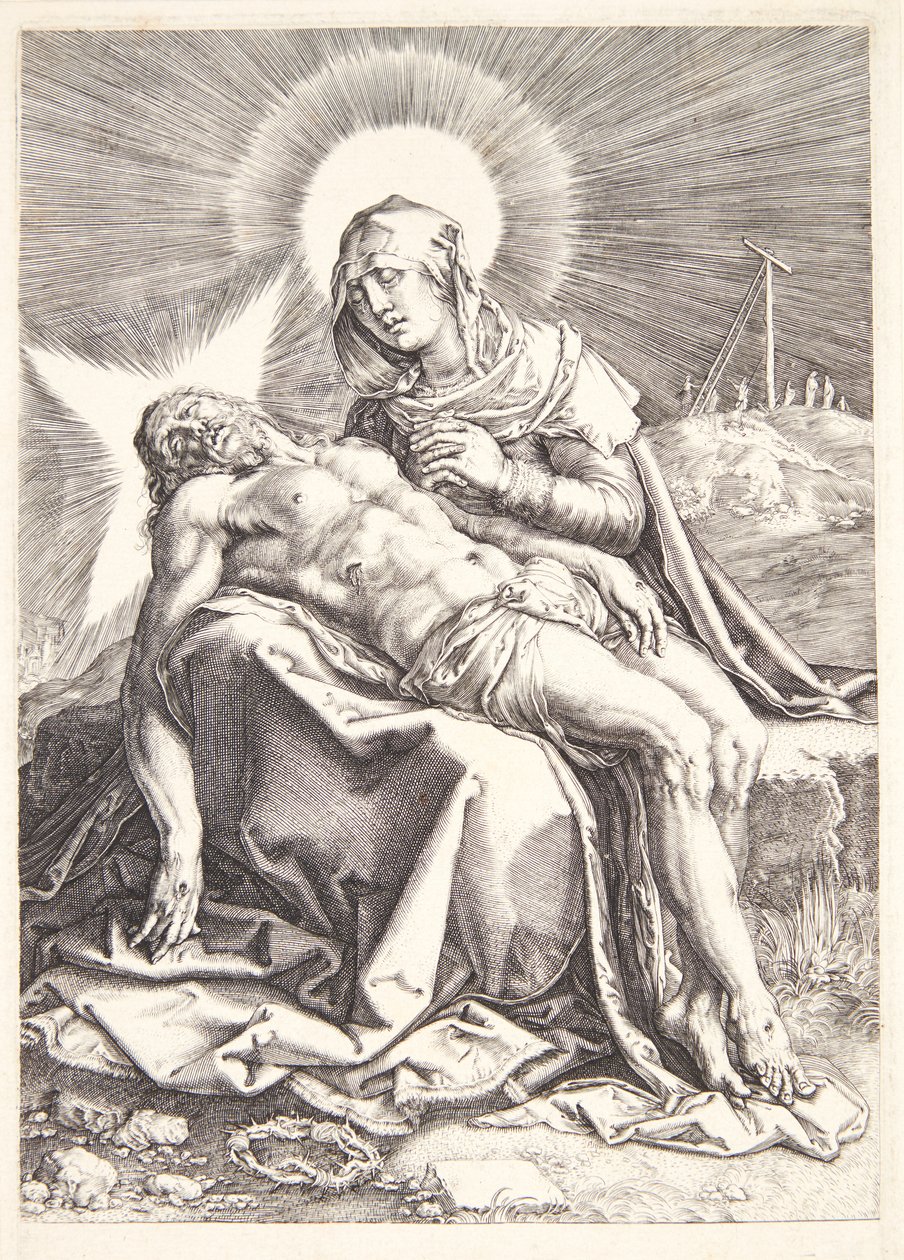 Pietà av Hendrick Goltzius