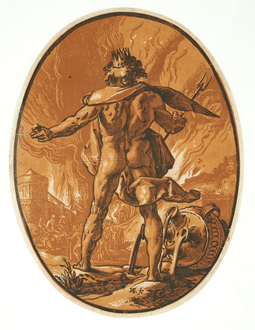 Pluto av Hendrick Goltzius