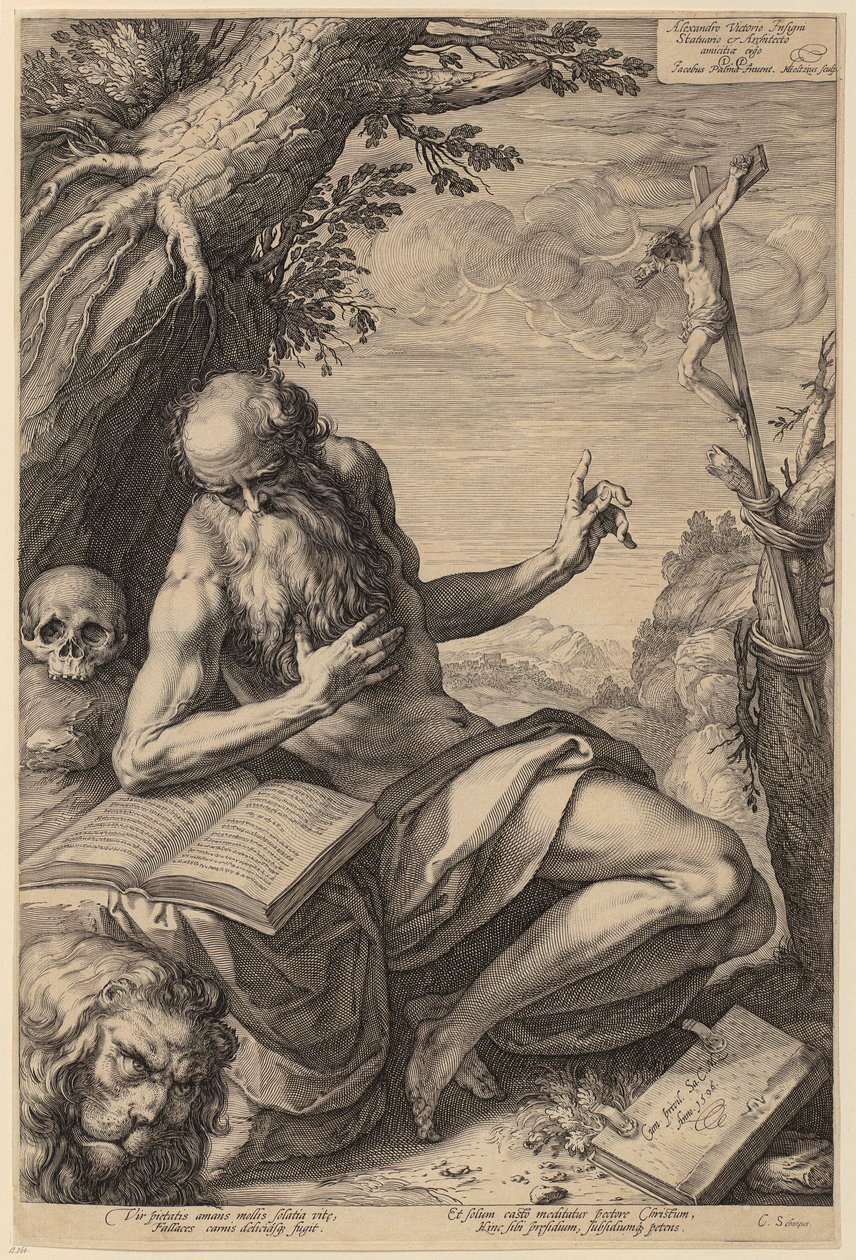 Portrett av Dirck Volckertsz. Coornhert av Hendrick Goltzius