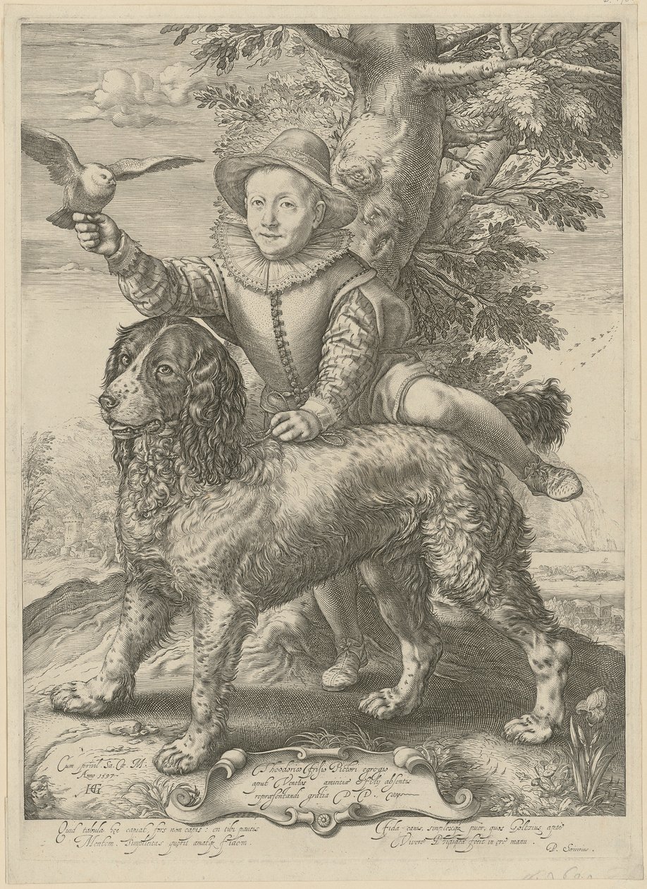 Portrett av Frederik de Vries av Hendrick Goltzius