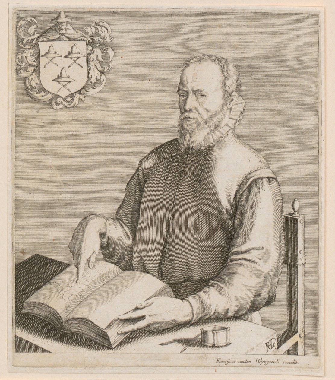 Portrett av Gerard de Jode av Hendrick Goltzius
