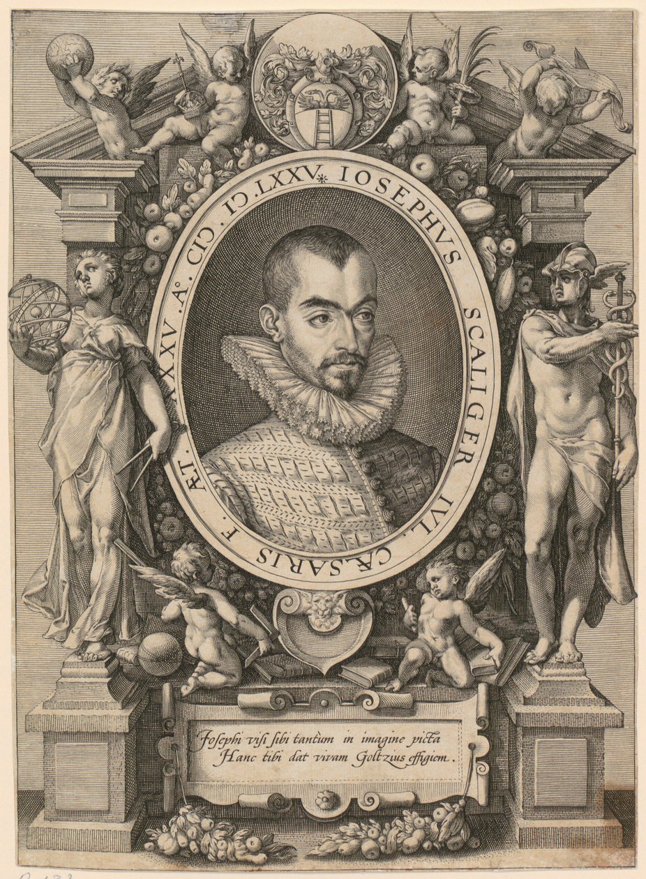 Portrett av Josephus Justus Scaliger av Hendrick Goltzius