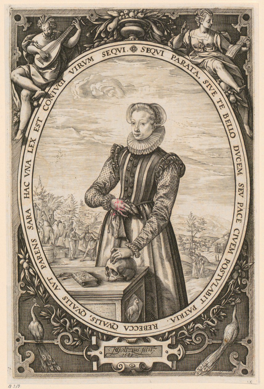 Portrett av Josina Hamels av Hendrick Goltzius