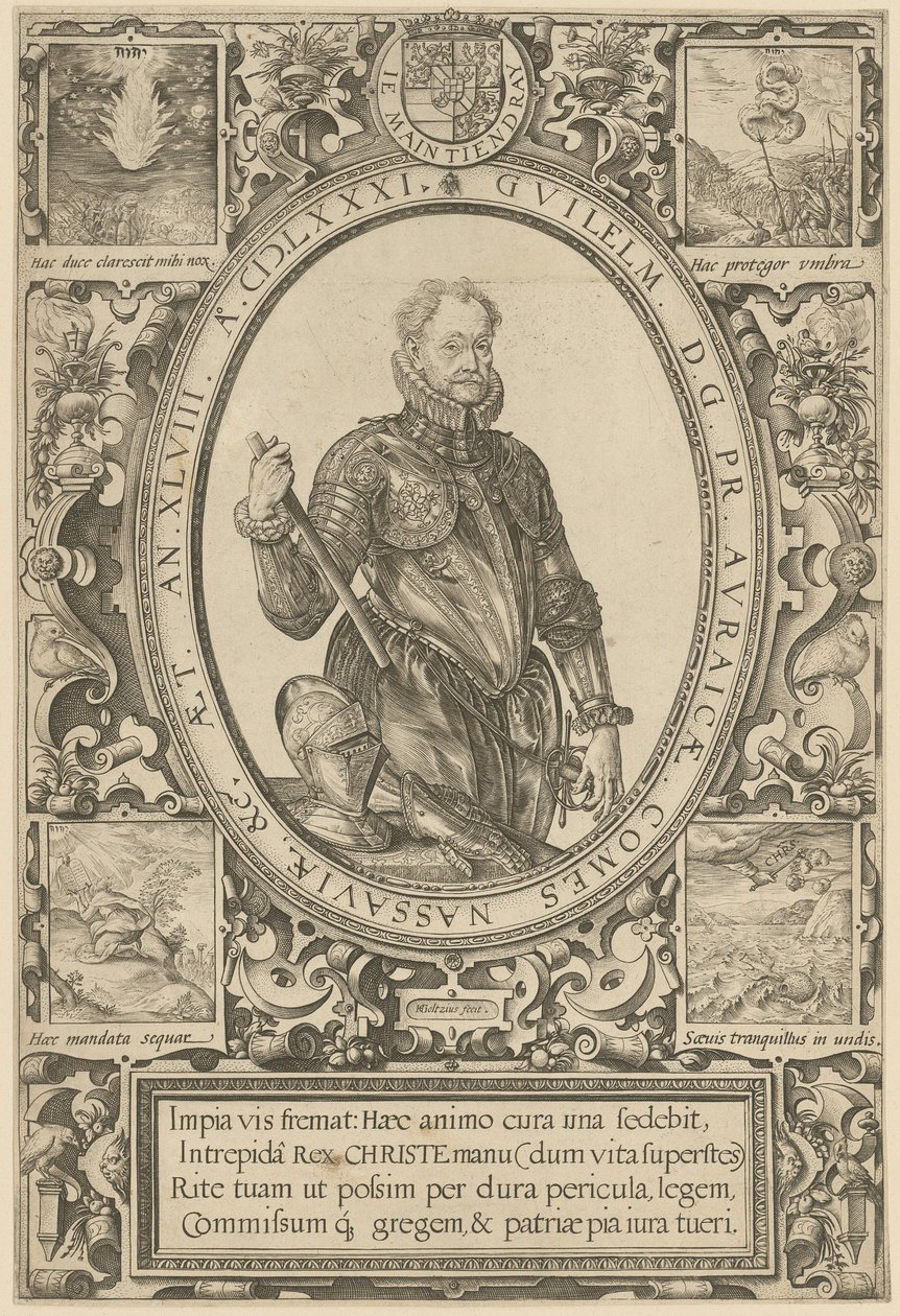 Portrett av Vilhelm I av Oranien av Hendrick Goltzius