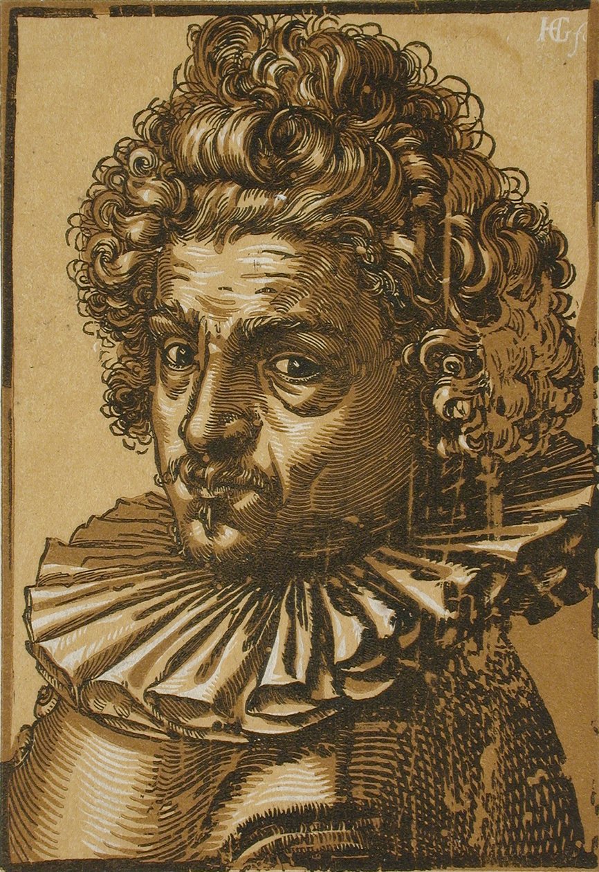 Portrett av Gillis van Breen av Hendrick Goltzius