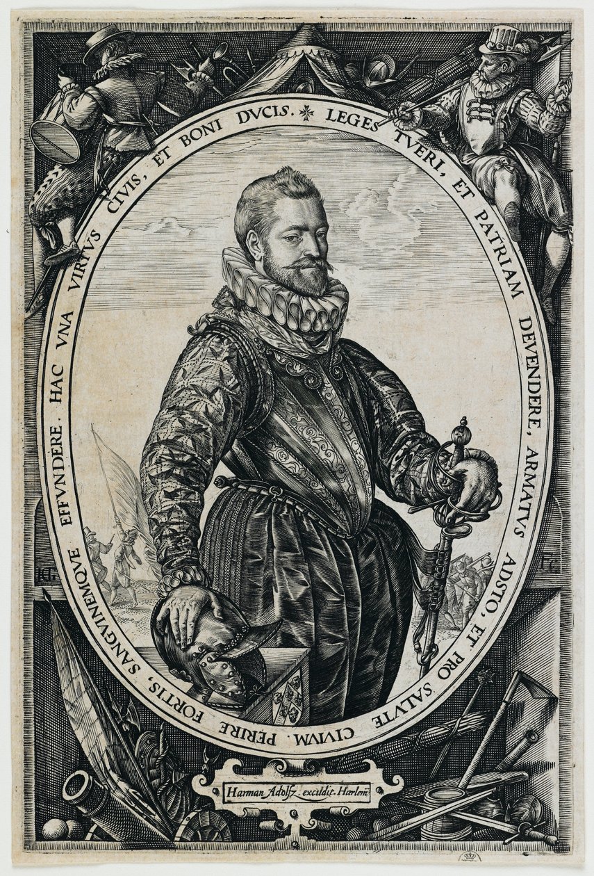 Portrett av Jacques de la Faille av Hendrick Goltzius